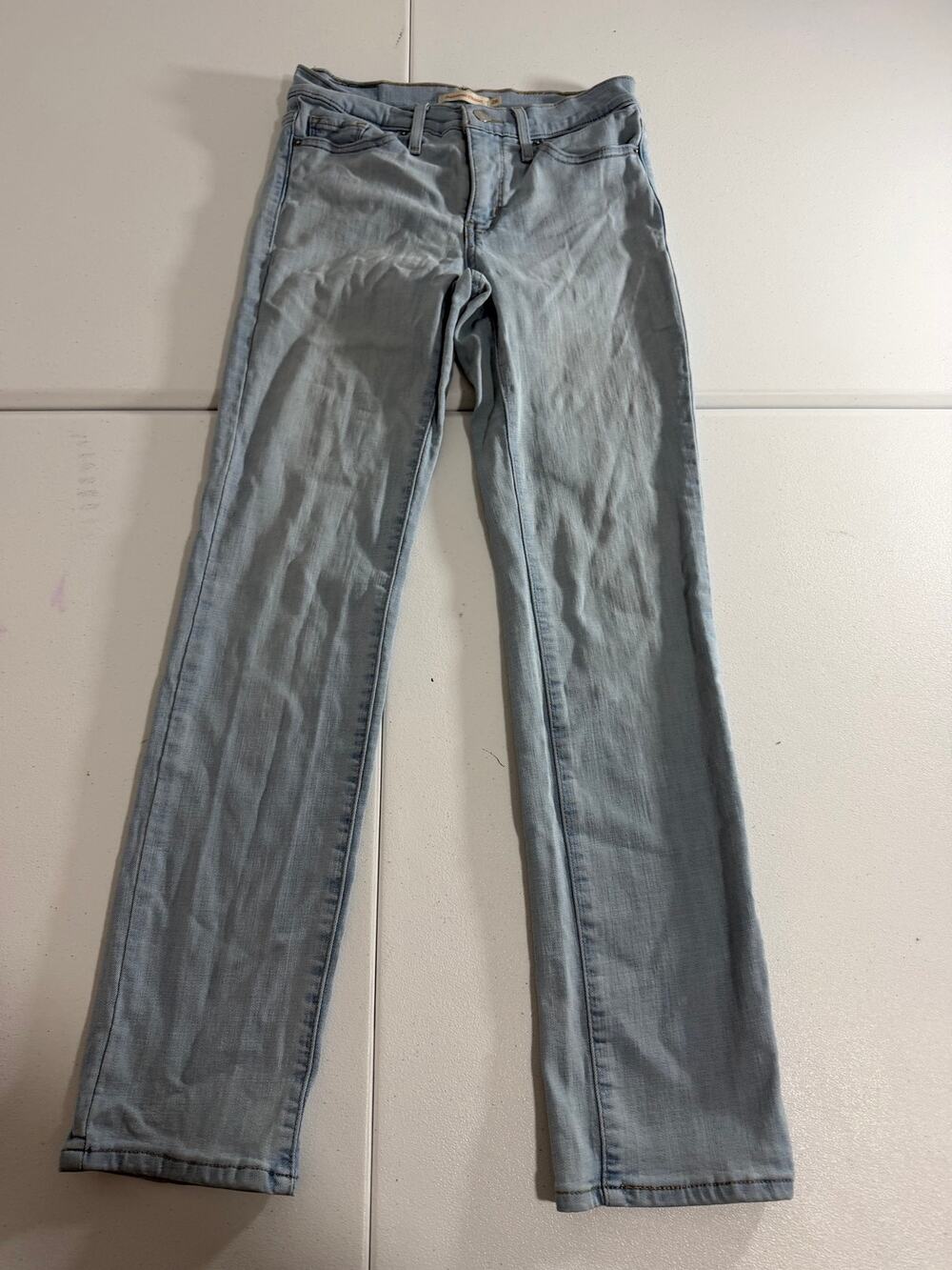 Levi’s 314 Shaping Straight Jeans Women’s 26x30 Light Wash Denim